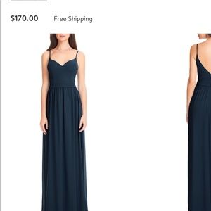 Levkoff bridesmaid chiffon dress